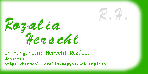 rozalia herschl business card